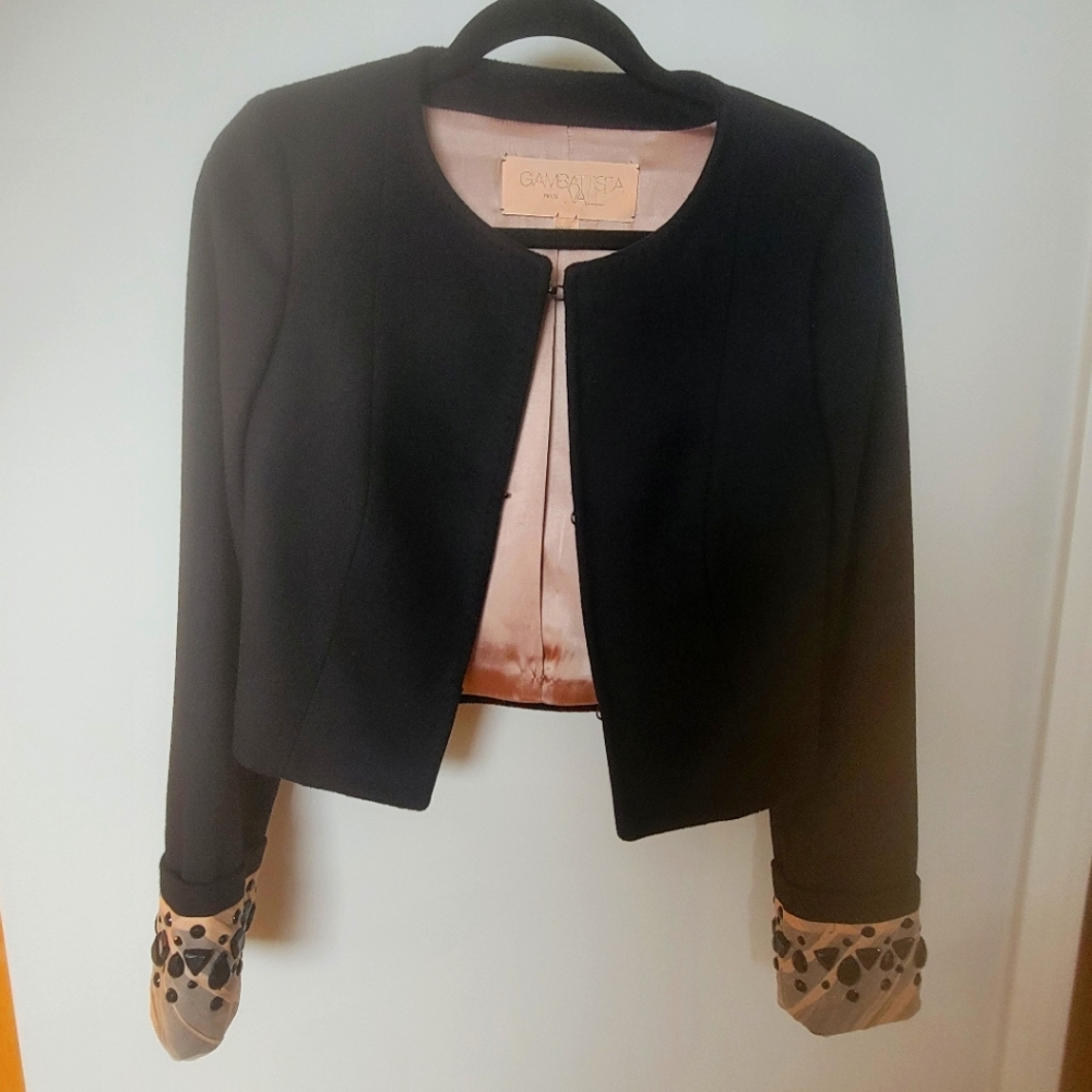 Giambattista Valli vintage cashmere beaded jacket